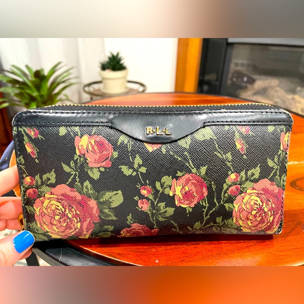 Ralph Lauren wallet with roses